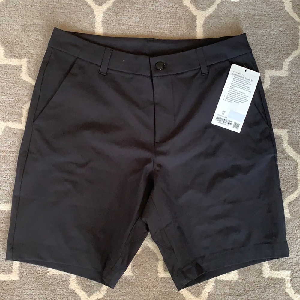Black Lululemon Men’s Commission Short Size 31 NWT